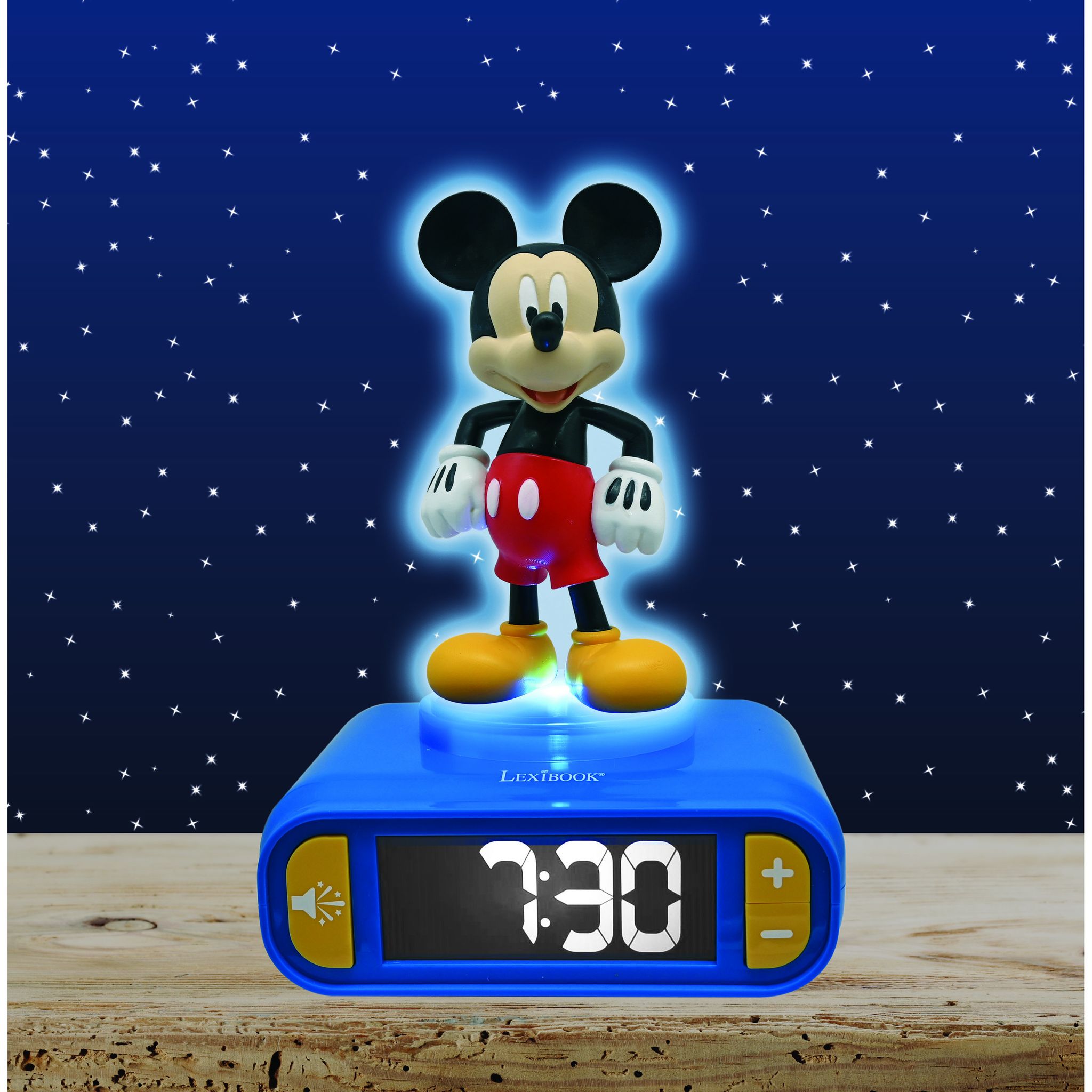 Voir la diapositive 2 : LEXIBOOK Réveil Mickey 3D