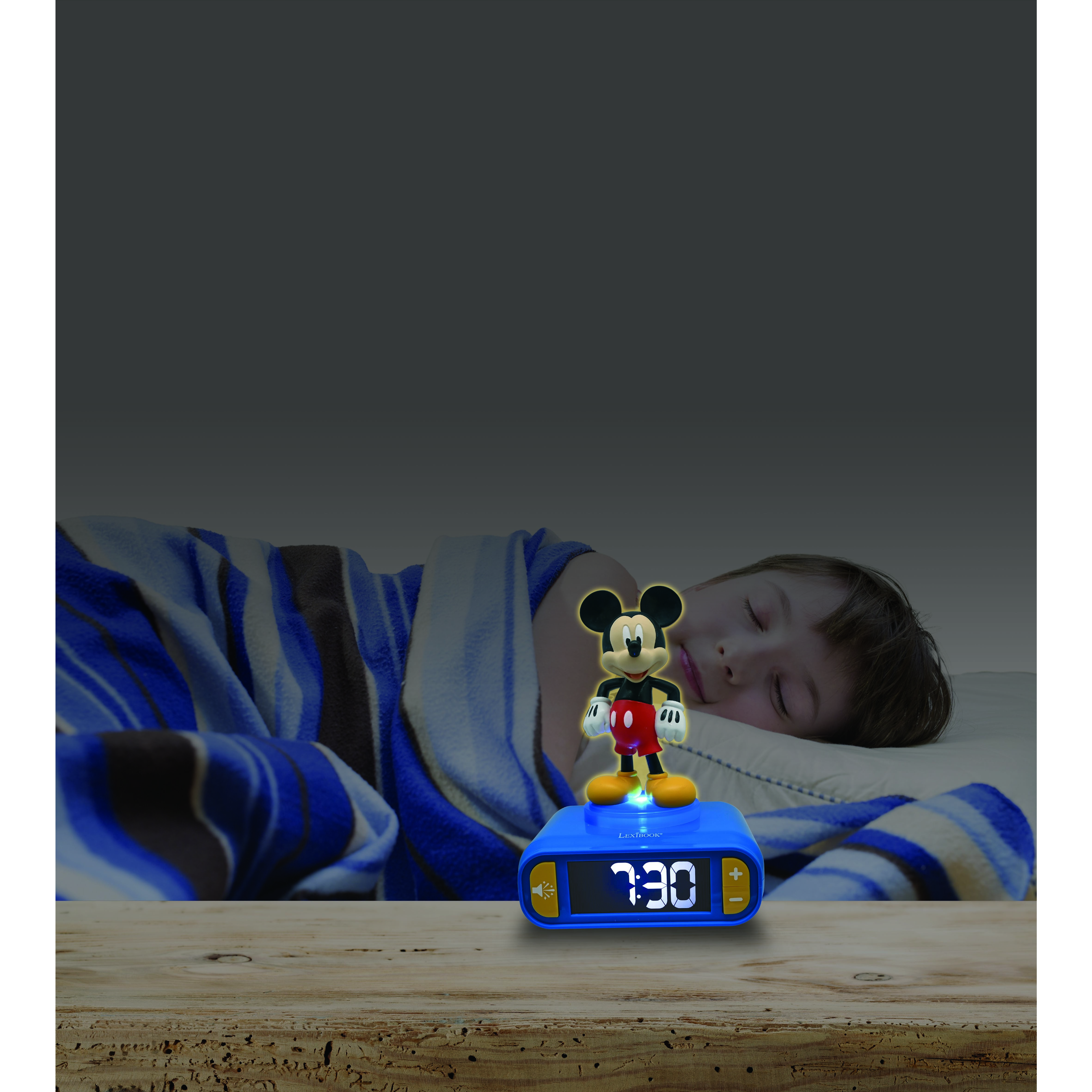 Voir la diapositive 4 : LEXIBOOK Réveil Mickey 3D