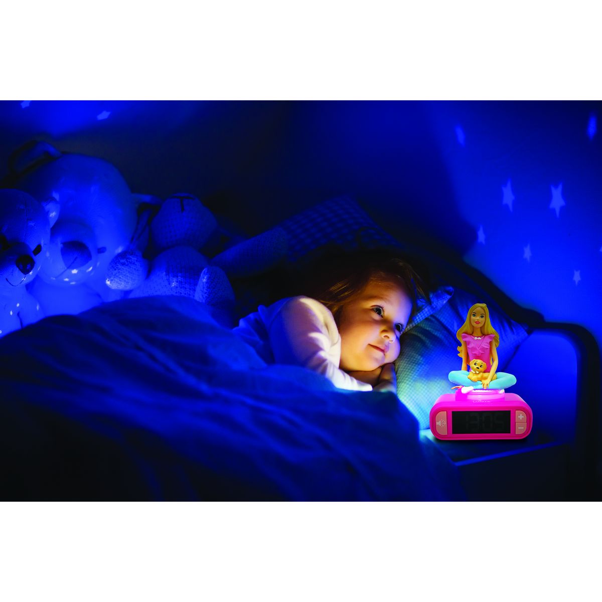 LEXIBOOK Réveil Barbie 3D