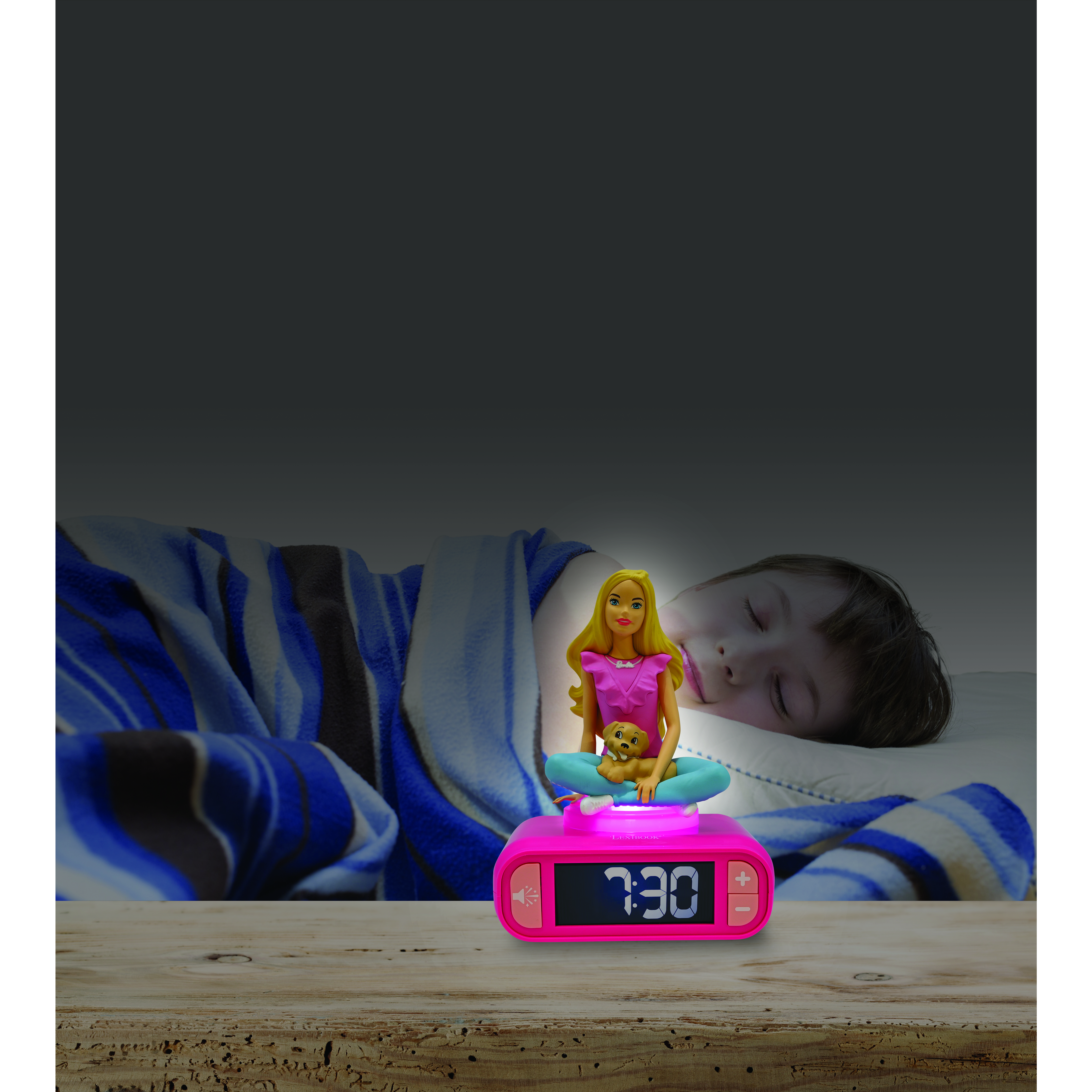 Voir la diapositive 4 : LEXIBOOK Réveil Barbie 3D
