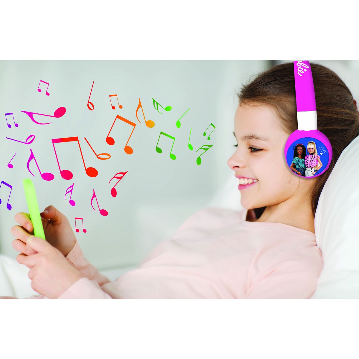 LEXIBOOK Casque Bluetooth Barbie - Rose