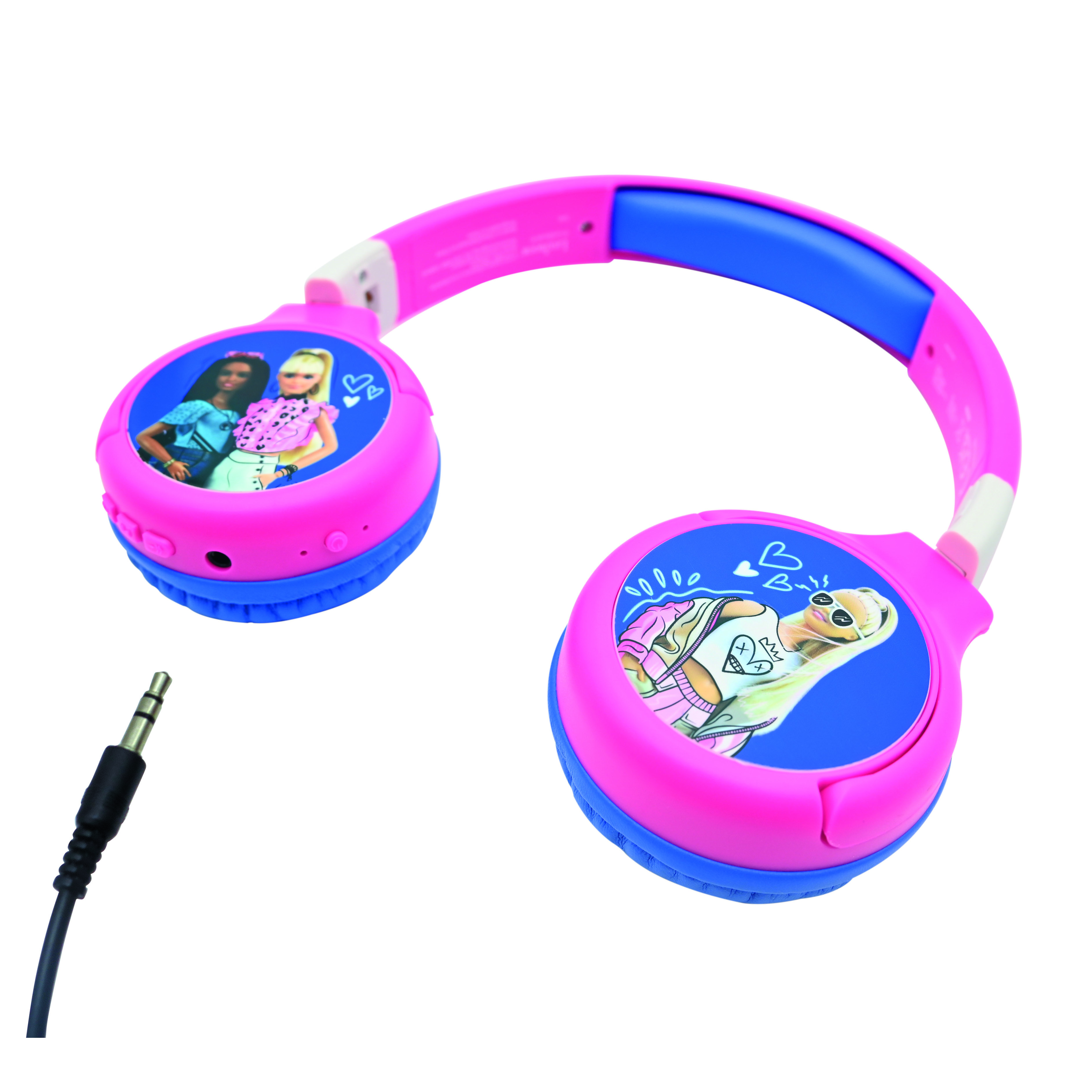 Voir la diapositive 3 : LEXIBOOK Casque Bluetooth Barbie - Rose