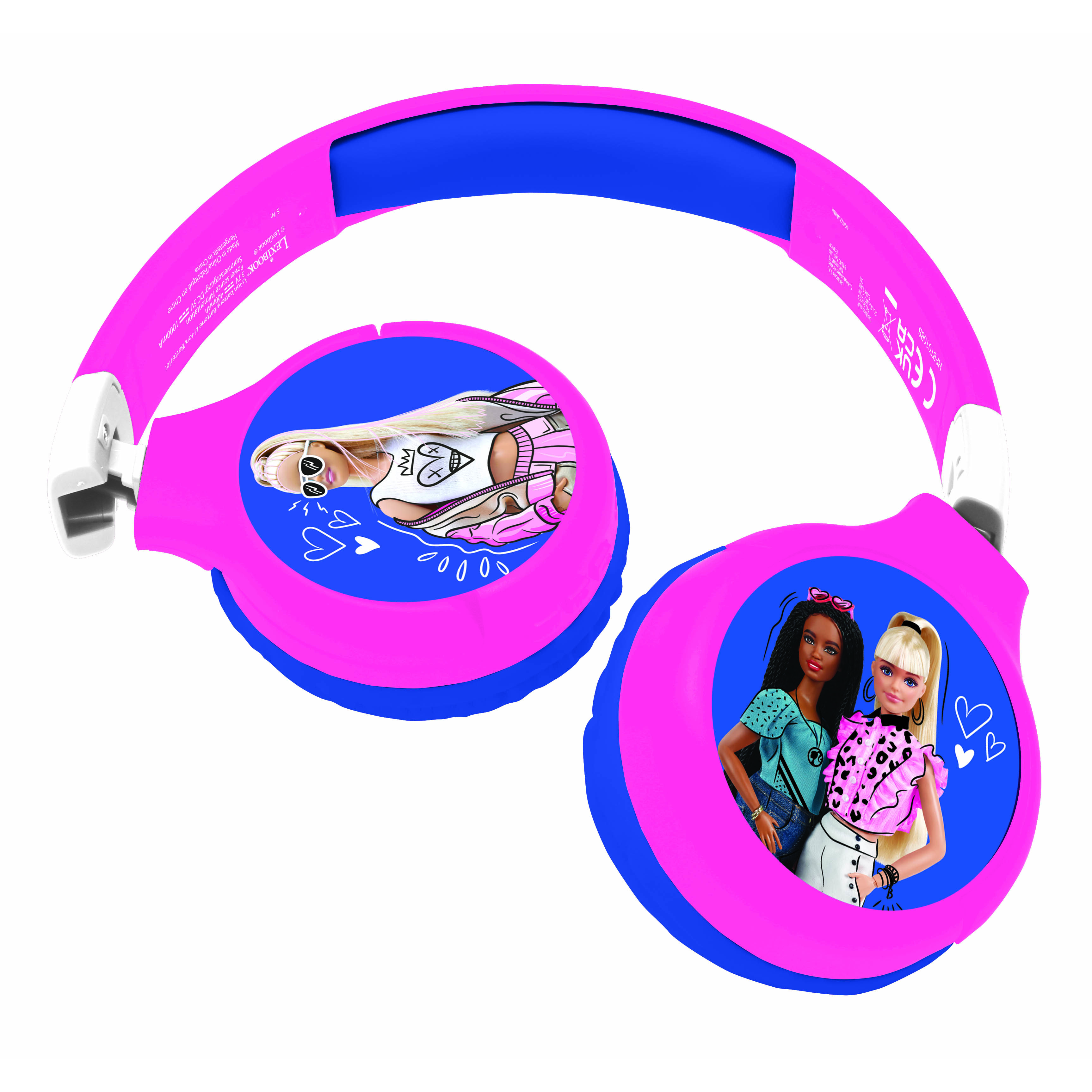 Voir la diapositive 7 : LEXIBOOK Casque Bluetooth Barbie - Rose