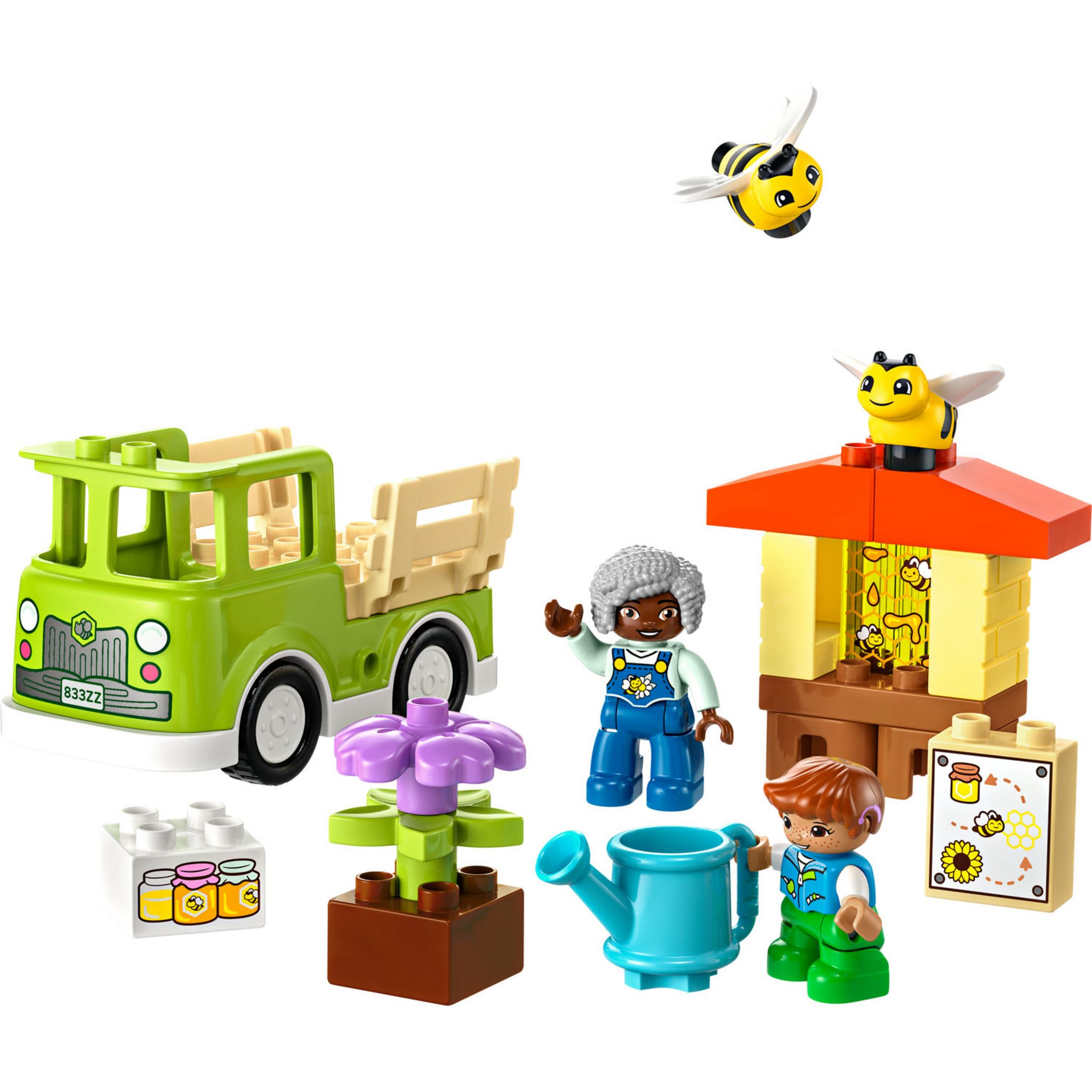 Voir la diapositive 2 : LEGO DUPLO Ma Ville 10419 Prendre Soin des Abeilles et des Ruches, Jouet Éducatif pour Enfants, 2 Figurines d'Abeilles