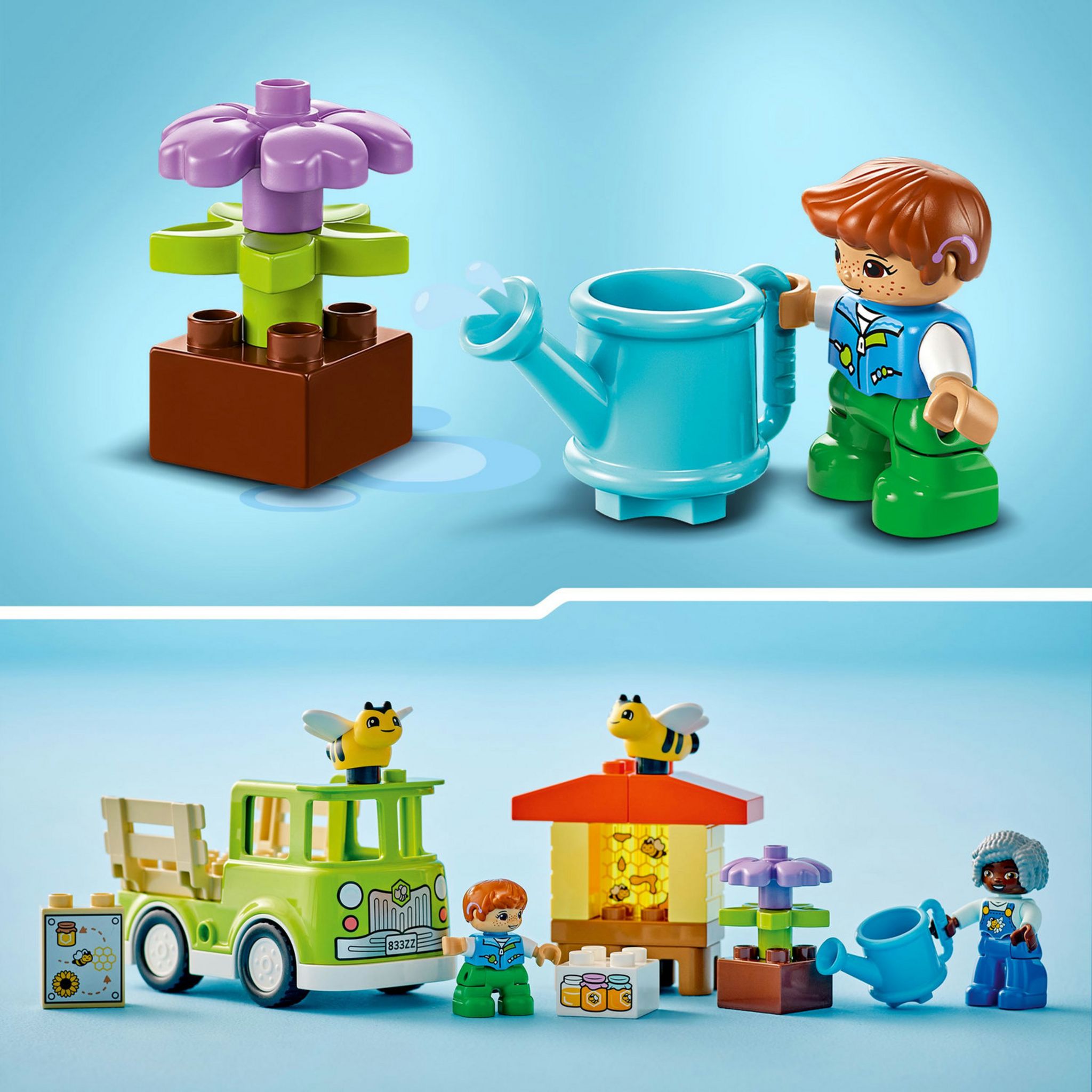 Voir la diapositive 5 : LEGO DUPLO Ma Ville 10419 Prendre Soin des Abeilles et des Ruches, Jouet Éducatif pour Enfants, 2 Figurines d'Abeilles