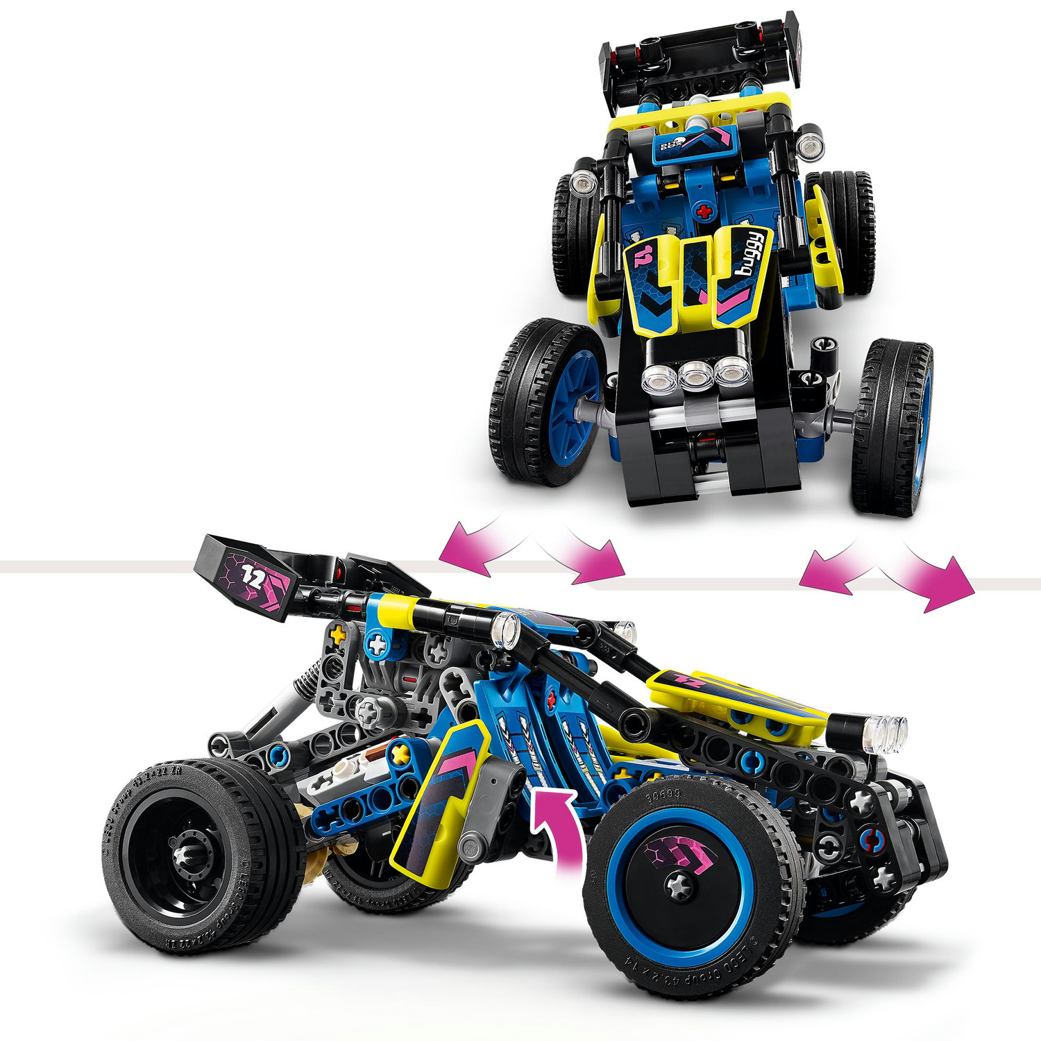 Voir la diapositive 5 : LEGO LEGO 42164 Technic Le Buggy Tout-Terrain de Course, Véhicule de Rallye, Jouet de Construction de Voiture de Course
