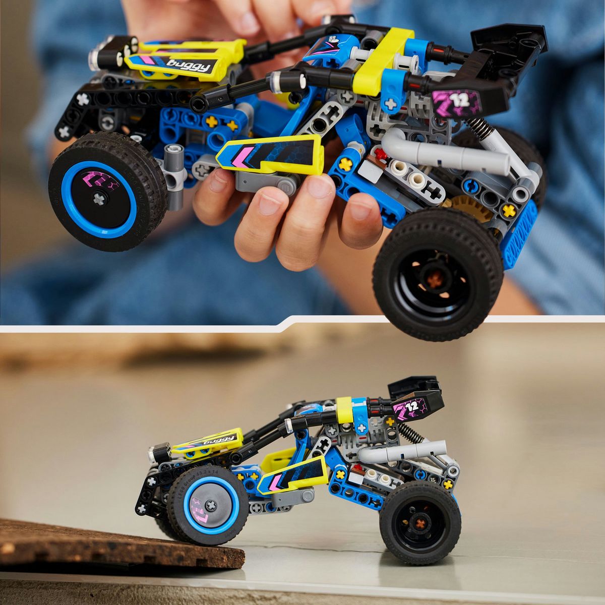 LEGO Technic 42164 Le Buggy Tout-Terrain de Course, Véhicule de Rallye, Jouet de Construction de Voiture de Course