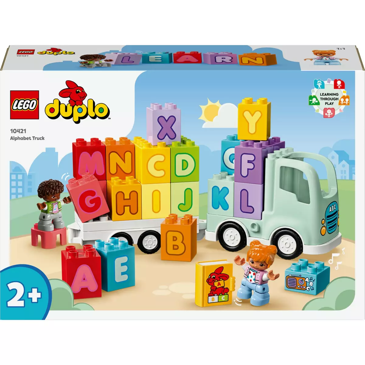 LEGO DUPLO Ma Ville 10421 Le Camion de l'Alphabet, Jouet d'Apprentissage de l'Alphabet pour Enfants Dès 2 Ans