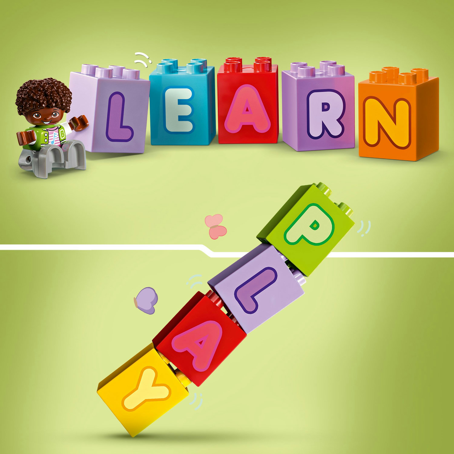 Voir la diapositive 4 : LEGO LEGO DUPLO Ma Ville 10421 Le Camion de l'Alphabet - Jouet Éducatif Montessori dès 2 ans