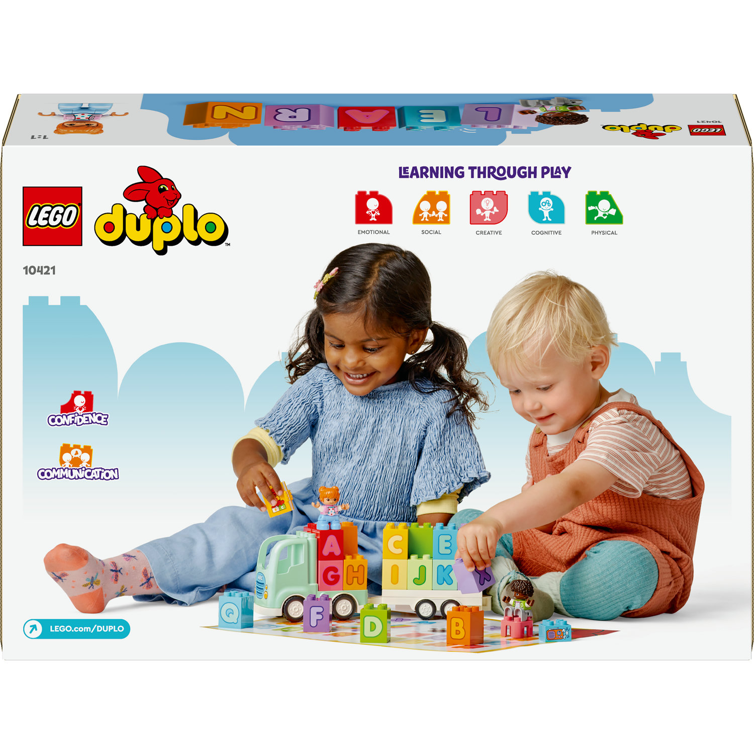 Voir la diapositive 7 : LEGO LEGO DUPLO Ma Ville 10421 Le Camion de l'Alphabet - Jouet Éducatif Montessori dès 2 ans