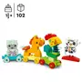 LEGO DUPLO My First 10412 Le Train des Animaux, Jouet à Roues pour Enfants, Animaux Créatifs à Construire