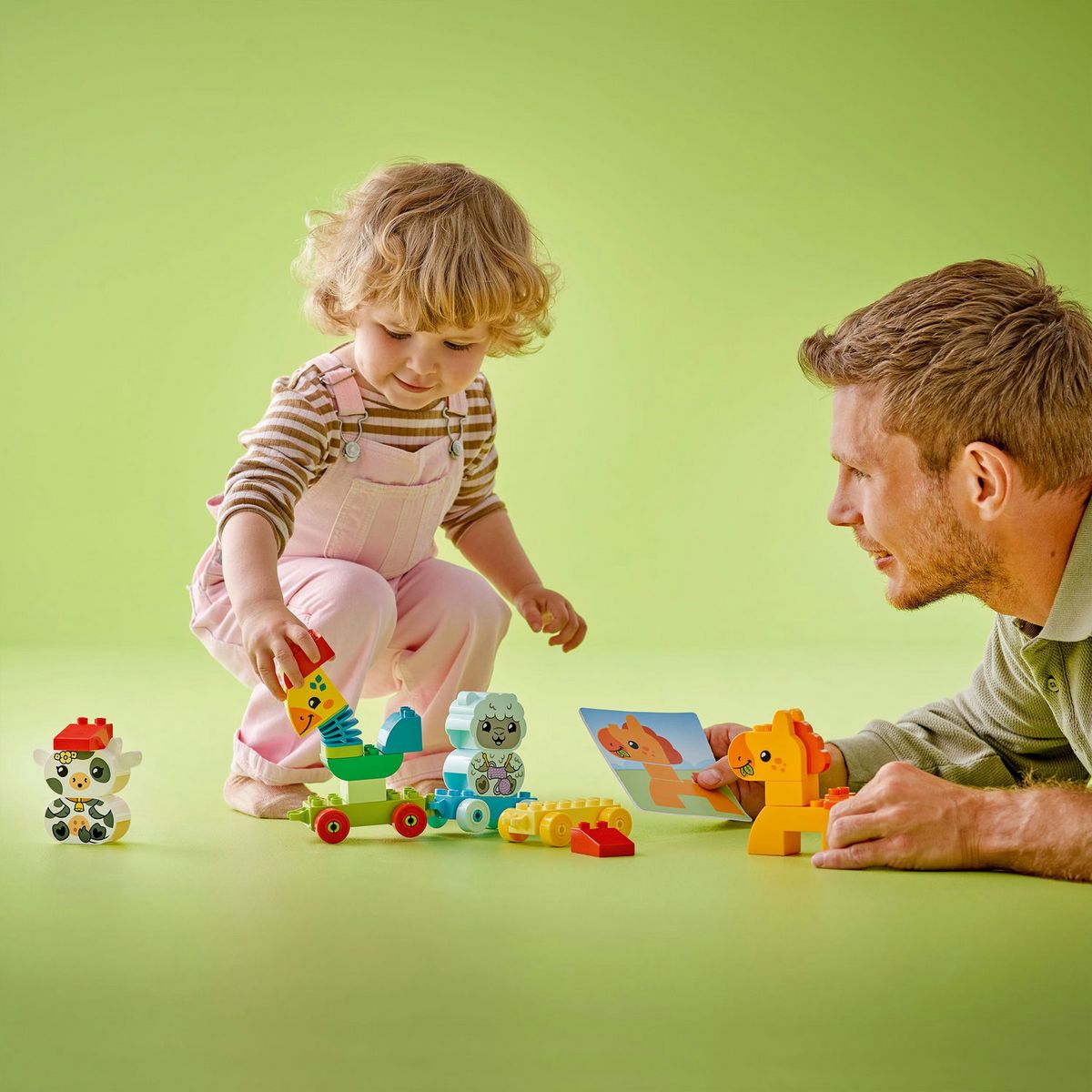 LEGO DUPLO My First 10412 Le Train des Animaux, Jouet à Roues pour Enfants, Animaux Créatifs à Construire