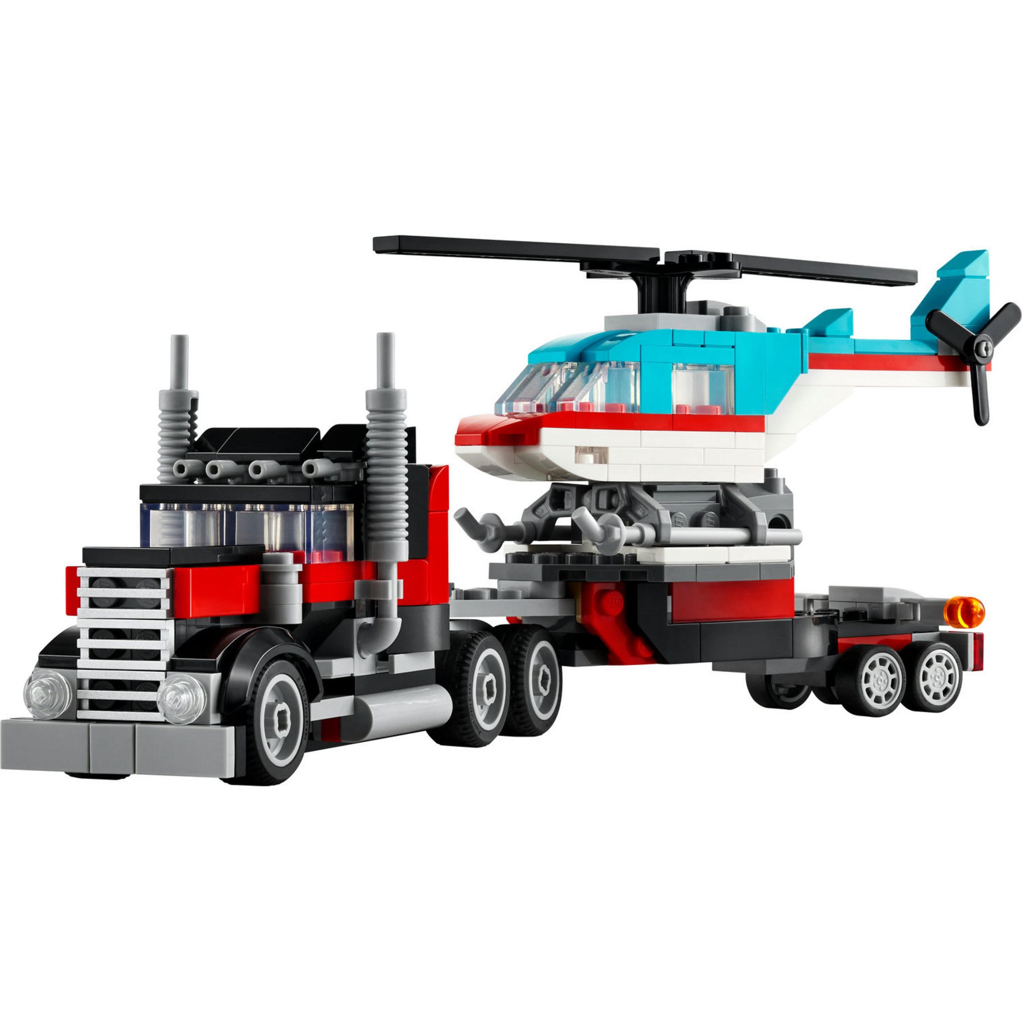 Voir la diapositive 2 : LEGO Creator 3en1 31146 Le Camion Remorque avec Hélicoptère, Jouet d'Hélicoptère et Camion, Avion et Camion-Citerne