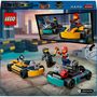 Voir la diapositive 8 : LEGO City 60400 Les Karts et les Pilotes de Course, Jouet avec 2 Karting, avec 2 Minifigurines de Pilotes de Voitures
