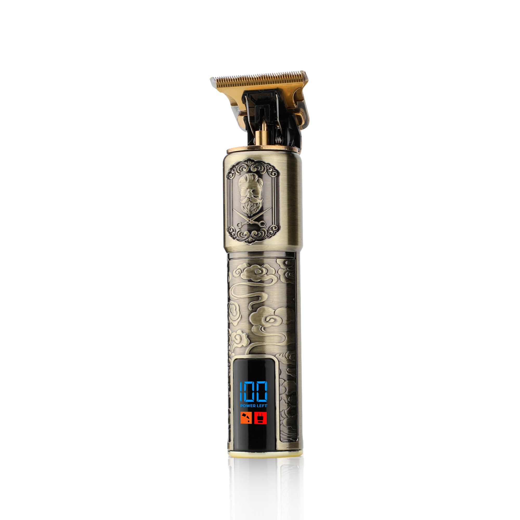 Voir la diapositive 3 : BECKER SHAVES & TRIMS Tondeuse avec tablier de coiffeur HARLEY+ - Or