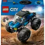 LEGO City 60402 Le Monster Truck Bleu, Jouet Camion Tout-Terrain et Minifigurine de Conducteur, Cadeau Enfants