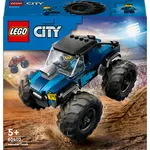 lego city 60402 le monster truck bleu, jouet camion tout-terrain et minifigurine de conducteur, cadeau enfants