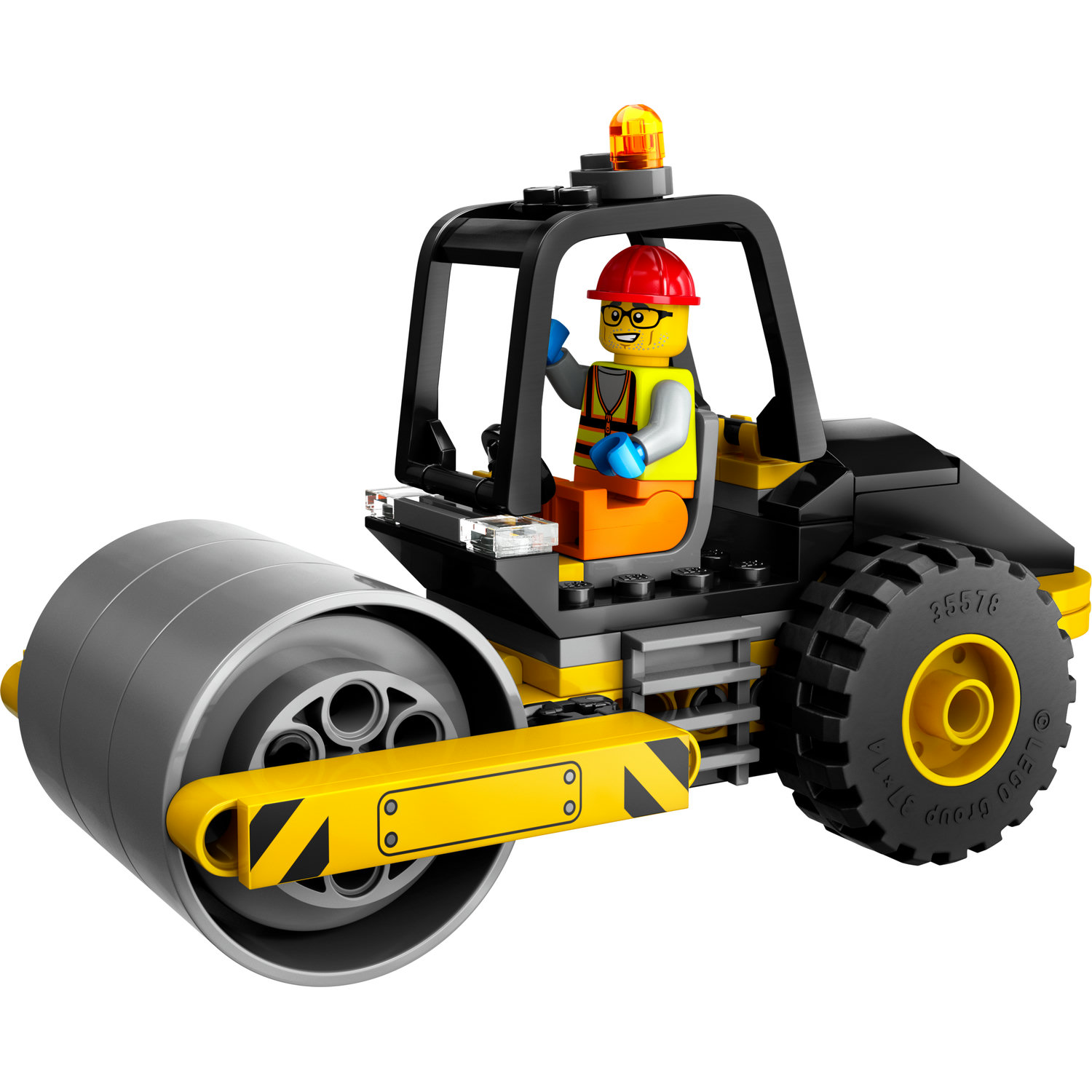 Voir la diapositive 2 : LEGO City 60401 Le Rouleau Compresseur de Chantier, Maquette de Jouet de Camion avec Minifigurines d'Ouvrier