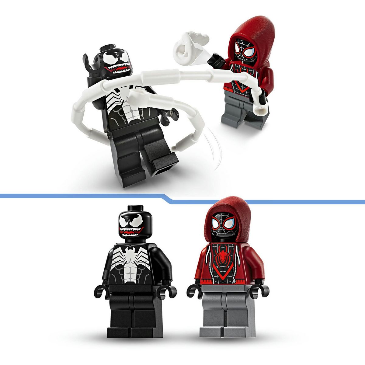 LEGO Marvel 76276 L'Armure Robot de Venom contre Miles Morales, Jouet de Construction avec Minifigurines