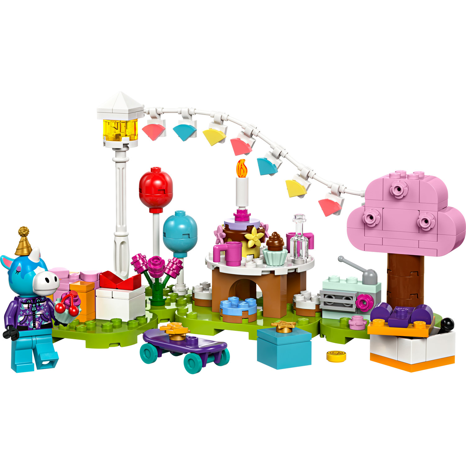 Voir la diapositive 2 : LEGO LEGO Animal Crossing 77046 Goûter d'Anniversaire de Lico, Jouet de Construction Créatif