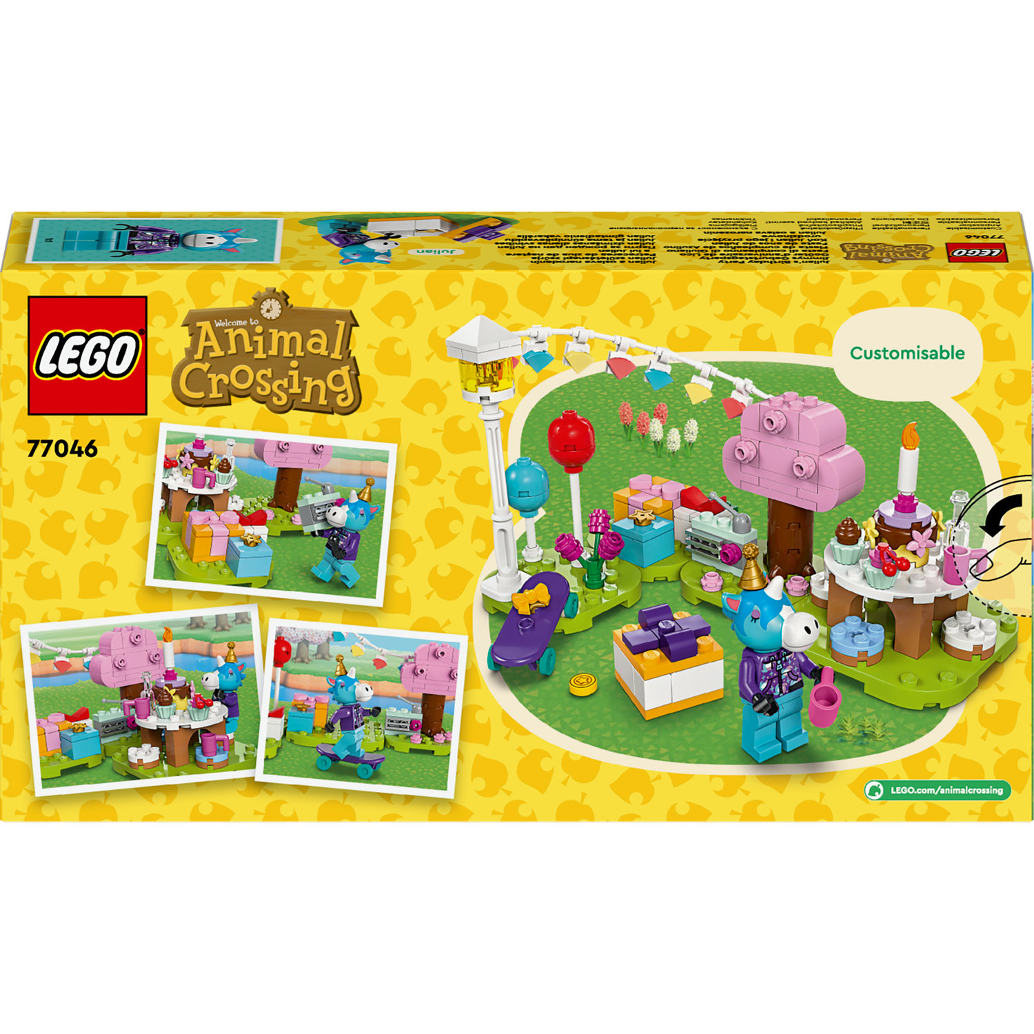 Voir la diapositive 4 : LEGO LEGO Animal Crossing 77046 Goûter d'Anniversaire de Lico, Jouet de Construction Créatif