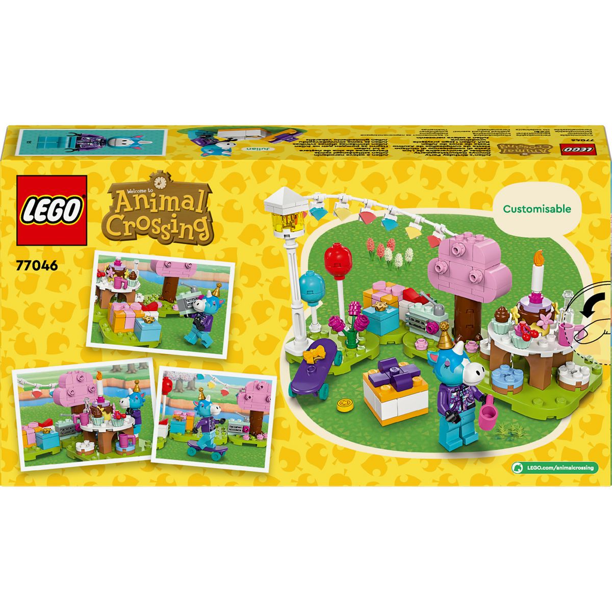 LEGO LEGO Animal Crossing 77046 Goûter d'Anniversaire de Lico, Jouet de Construction Créatif