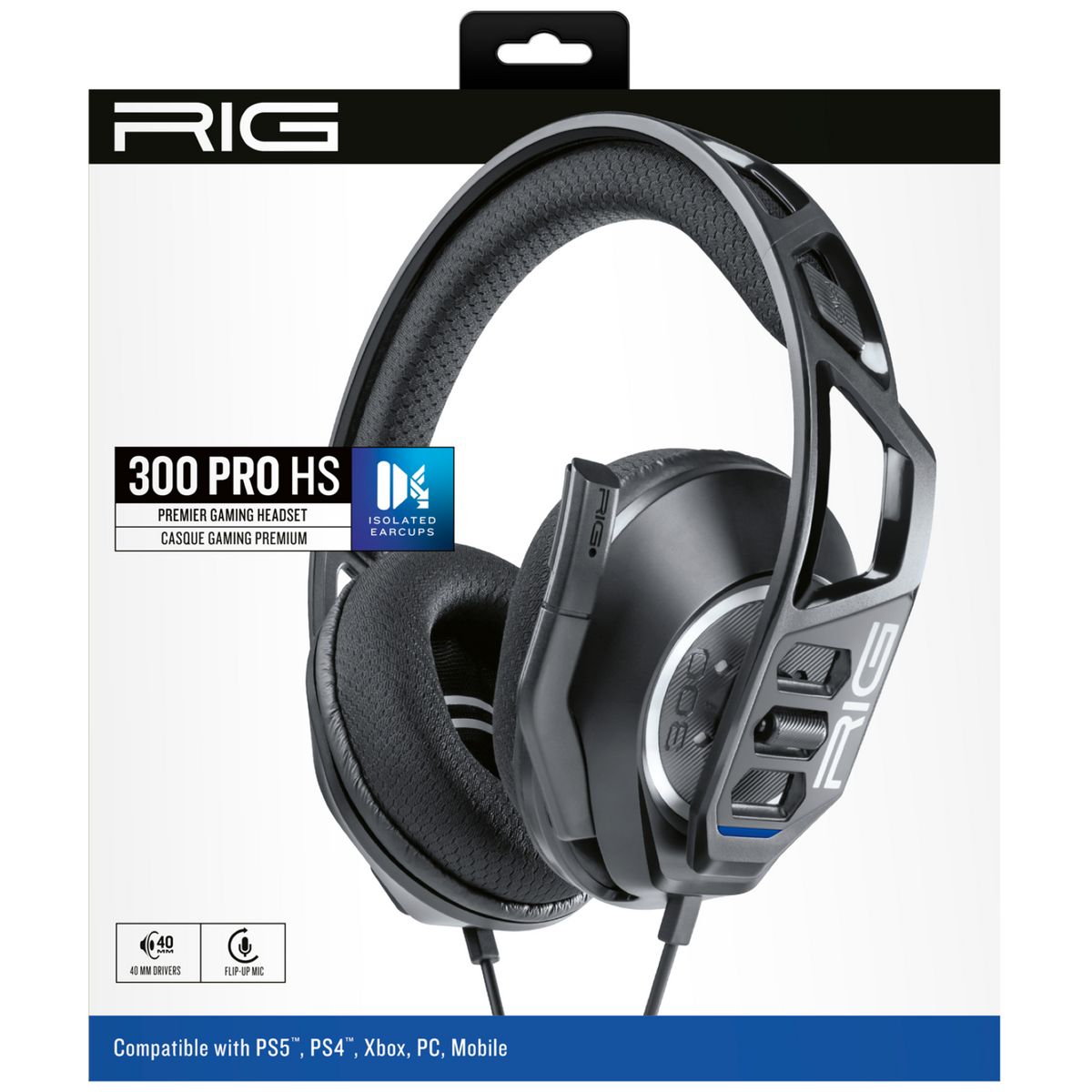 Casque Premium Gaming Filaire 300 Pro HS Noir PS5