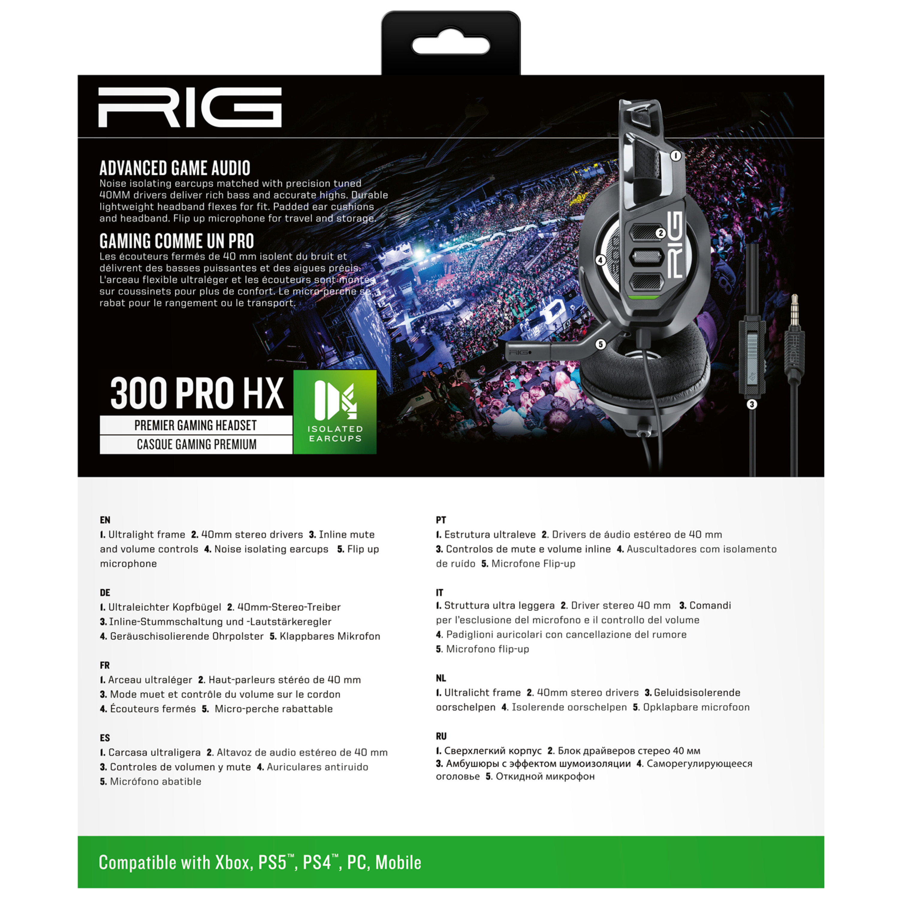 Voir la diapositive 4 : Casque Premium Gaming Filaire Noir Xbox Series / Xbox One