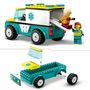 Voir la diapositive 4 : LEGO City 60403 L'Ambulance de Secours et le Snowboardeur, Jeu Enfants avec Jouet de Véhicule Médical et Minifigurines