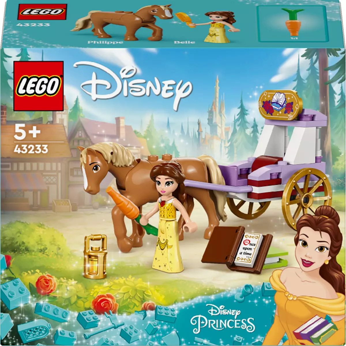 LEGO 43219 Disney Princess Châteaux Créatifs, Jouet Château avec  Mini-Poupées Belle et Cendrillon et Boîte de Rangement en Briques, Enfants,  Filles et Garçons 6 Ans : : Jeux et Jouets