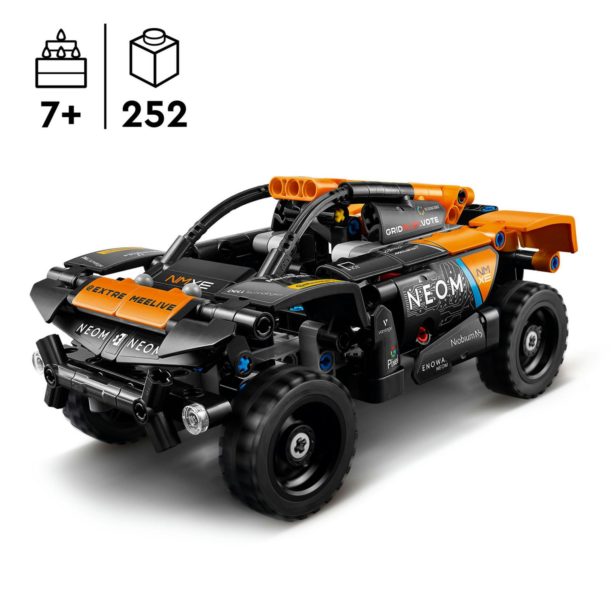 Voir la diapositive 3 : LEGO Technic 42166 NEOM McLaren Extreme E Race Car, Jouet de Voiture à Rétrofriction pour Enfants, à Construire