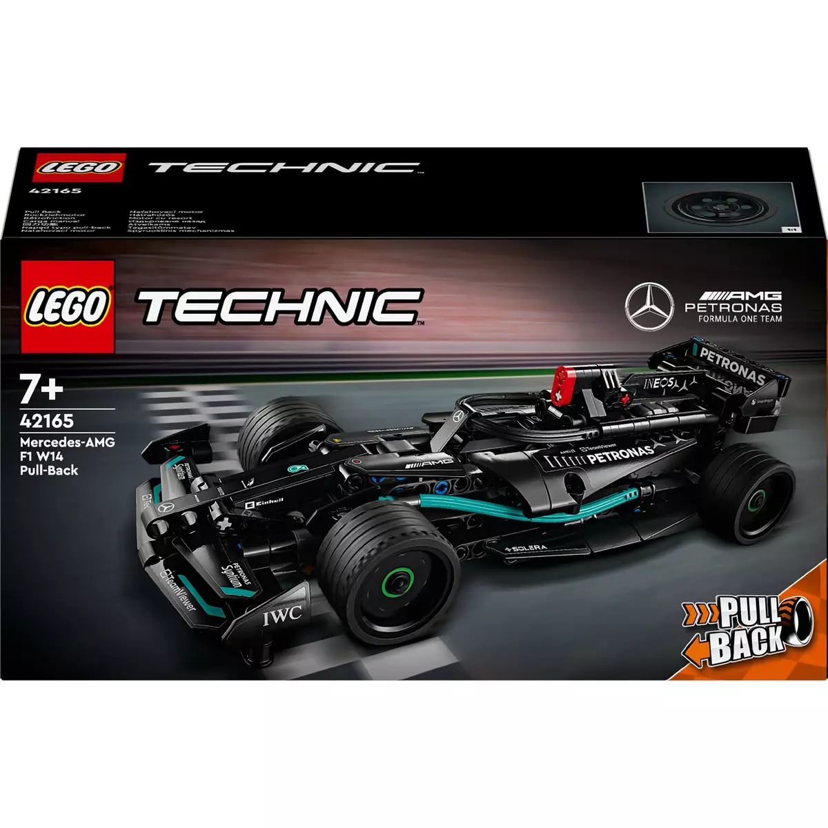 LEGO LEGO Technic 42165 Mercedes-AMG F1 W14 E Performance Pull-Back, Voiture Jouet, Réplique
