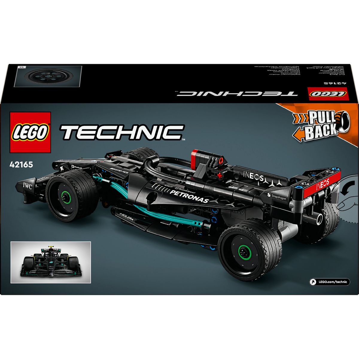 LEGO LEGO Technic 42165 Mercedes-AMG F1 W14 E Performance Pull-Back, Voiture Jouet, Réplique