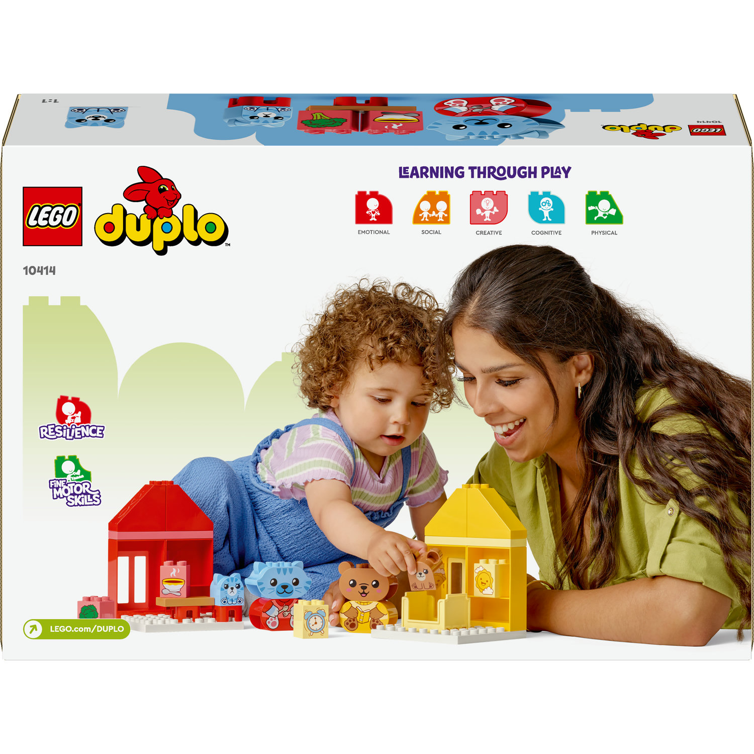 Voir la diapositive 7 : LEGO DUPLO My First 10414 Mes Rituels Quotidiens - Le Repas et le Coucher, Jouet Social, 4 Figurines Animales