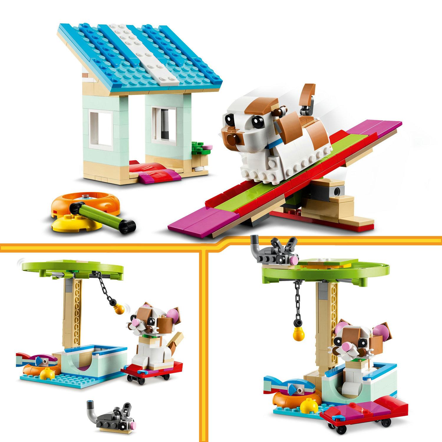 Voir la diapositive 5 : LEGO Creator 3en1 31155 La Roue du Hamster, Jouets Transformables pour Hamster avec Maison et Accessoires