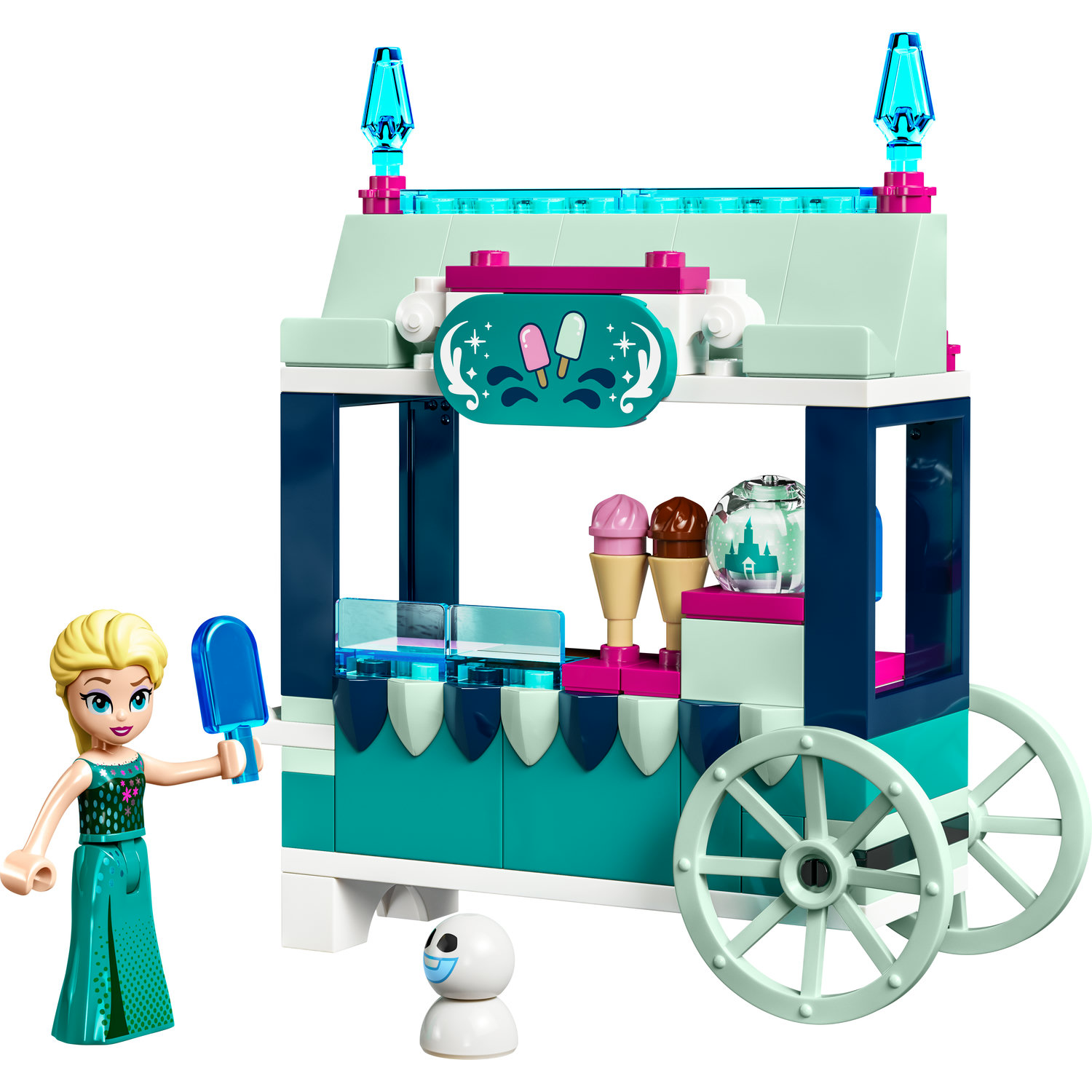 Voir la diapositive 2 : LEGO Disney Princess 43234 Les Délices Glacés d'Elsa, Jouet avec Mini Poupée Elsa de La Reine des Neiges
