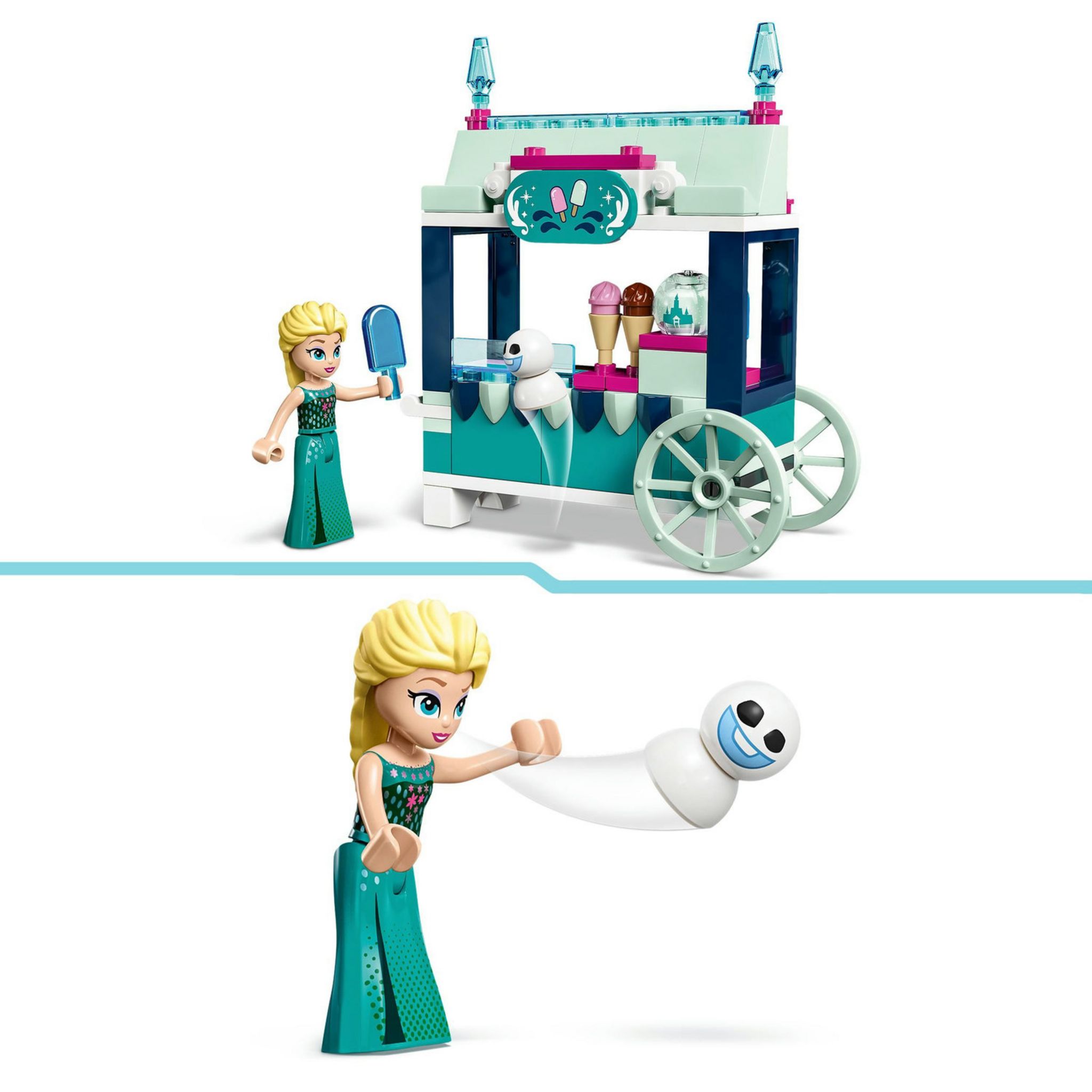Voir la diapositive 4 : LEGO Disney Princess 43234 Les Délices Glacés d'Elsa, Jouet avec Mini Poupée Elsa de La Reine des Neiges