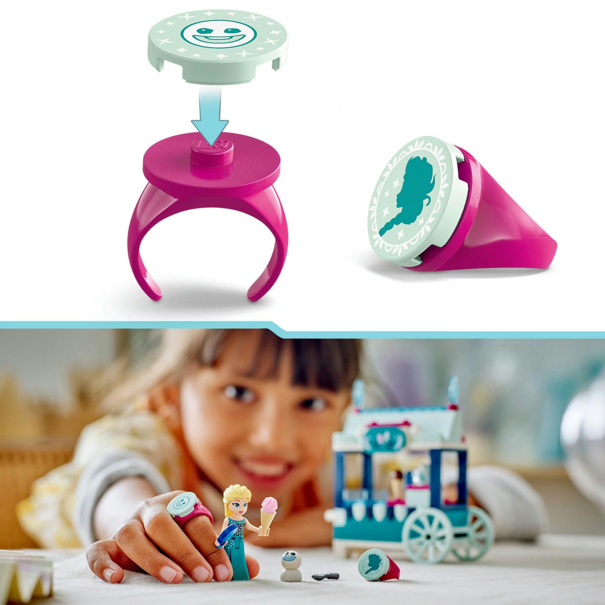 Voir la diapositive 5 : LEGO Disney Princess 43234 Les Délices Glacés d'Elsa, Jouet avec Mini Poupée Elsa de La Reine des Neiges