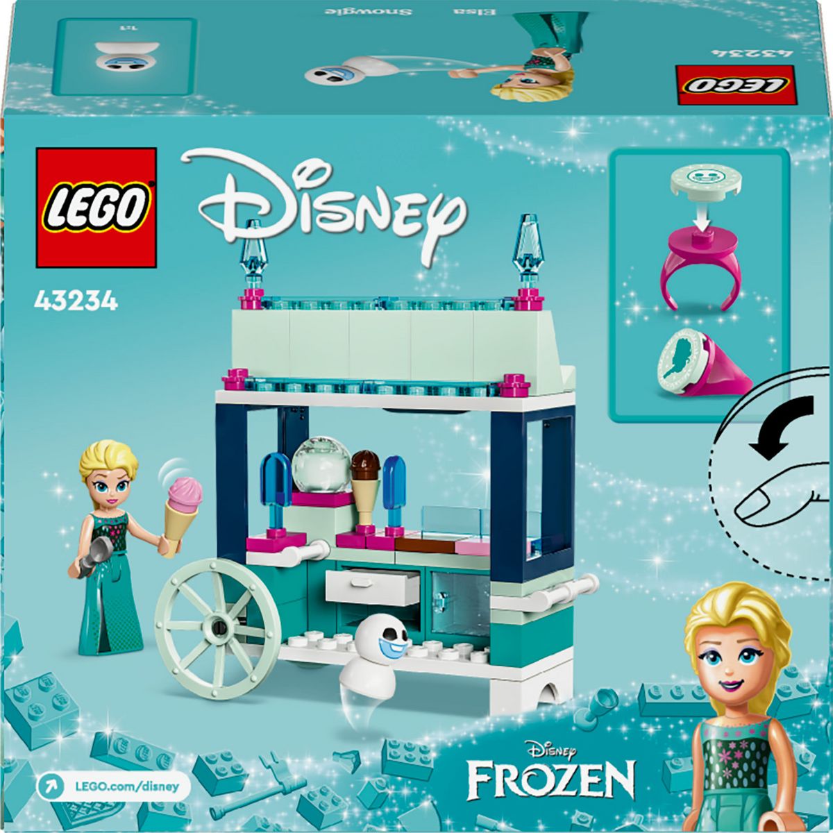 LEGO Disney Princess 43234 Les Délices Glacés d'Elsa, Jouet avec Mini Poupée Elsa de La Reine des Neiges