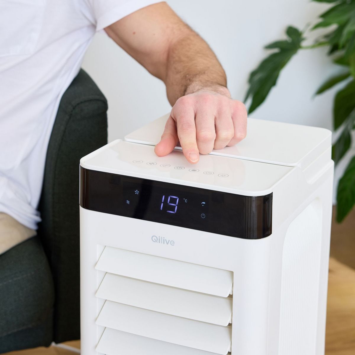 QILIVE Rafraichisseur d'air Q.6919 - Blanc