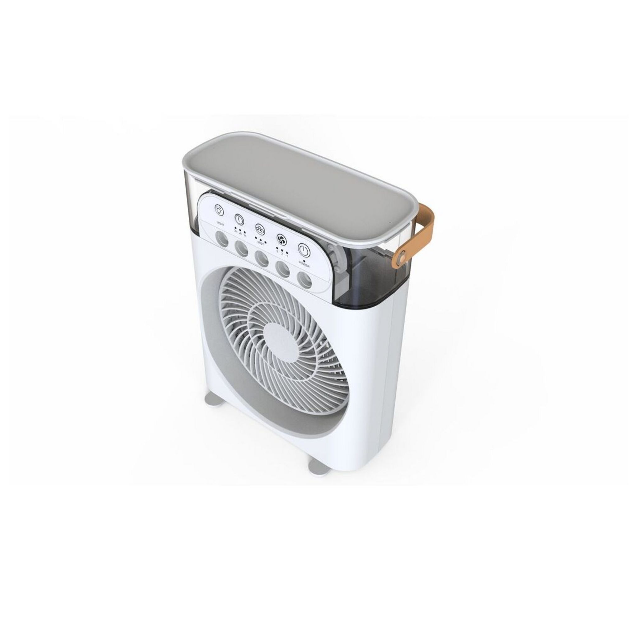 Voir la diapositive 2 : QILIVE Ventilateur brumisateur Q.6519 - Blanc