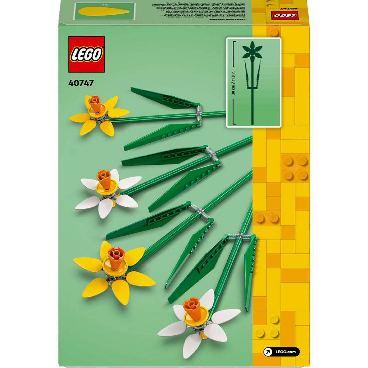 LEGO Creator 40747 Les Jonquilles, Kit de Construction de Fleurs Artificielles, Cadeau pour Adolescentes et Enfants
