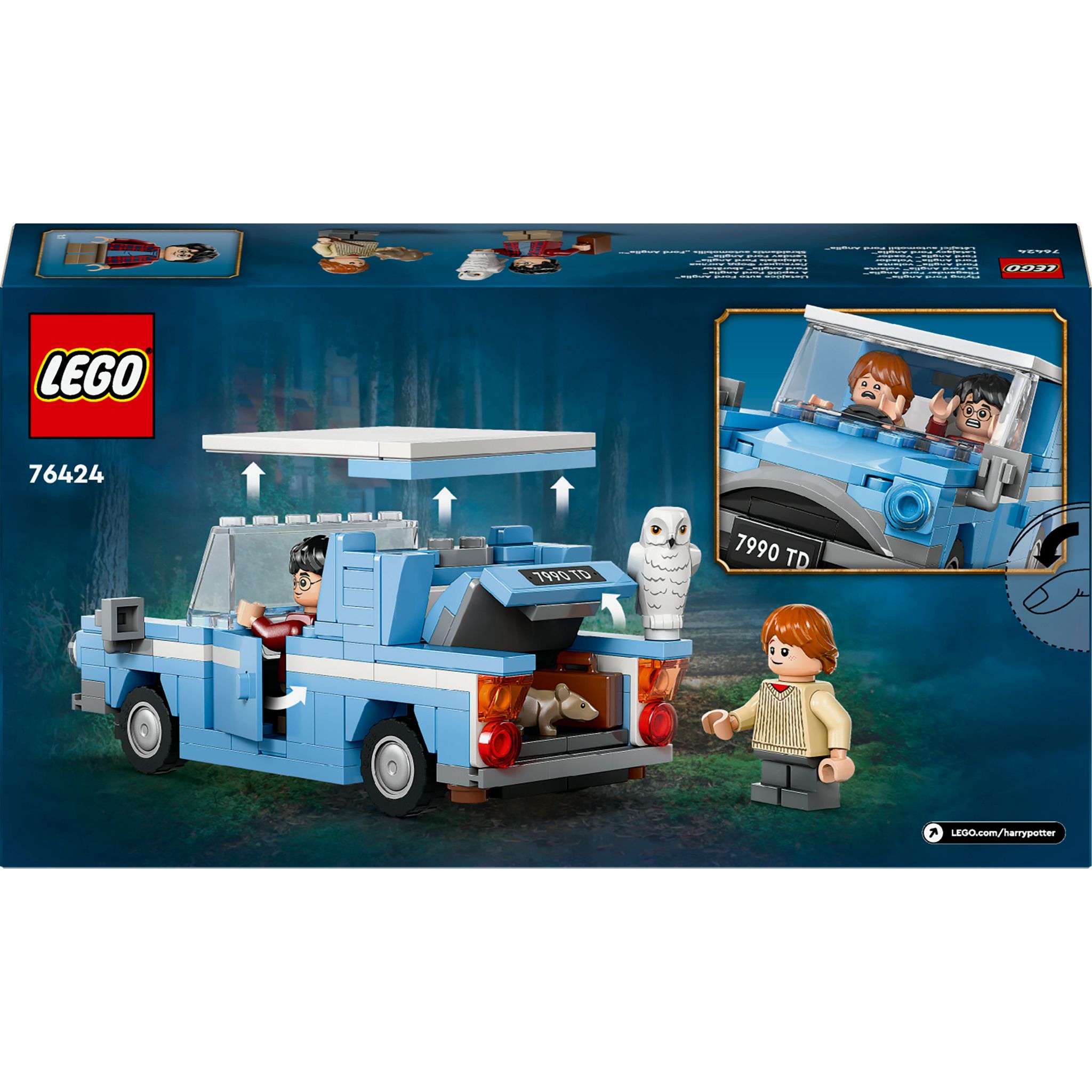 Voir la diapositive 7 : LEGO LEGO Harry Potter 76424 La Ford Anglia Volante, Jouet pour Enfants, Voiture à Construire