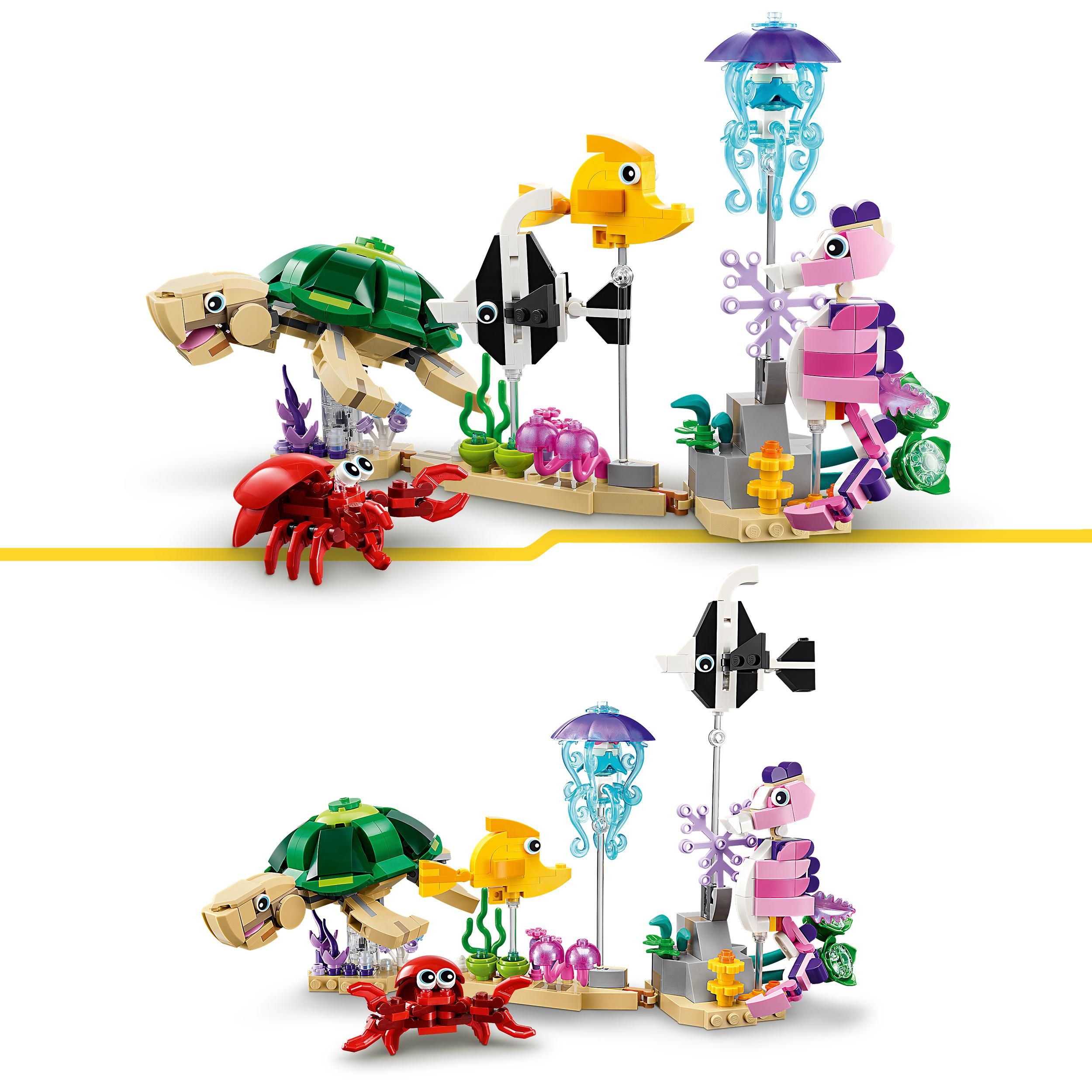 Voir la diapositive 3 : LEGO Creator 31158 - Les Animaux Marins 3 en 1