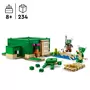 LEGO Minecraft 21254 La Maison de la Plage de la Tortue, Jouet avec Accessoires, Minifigurines des Personnages du Jeu Vidéo