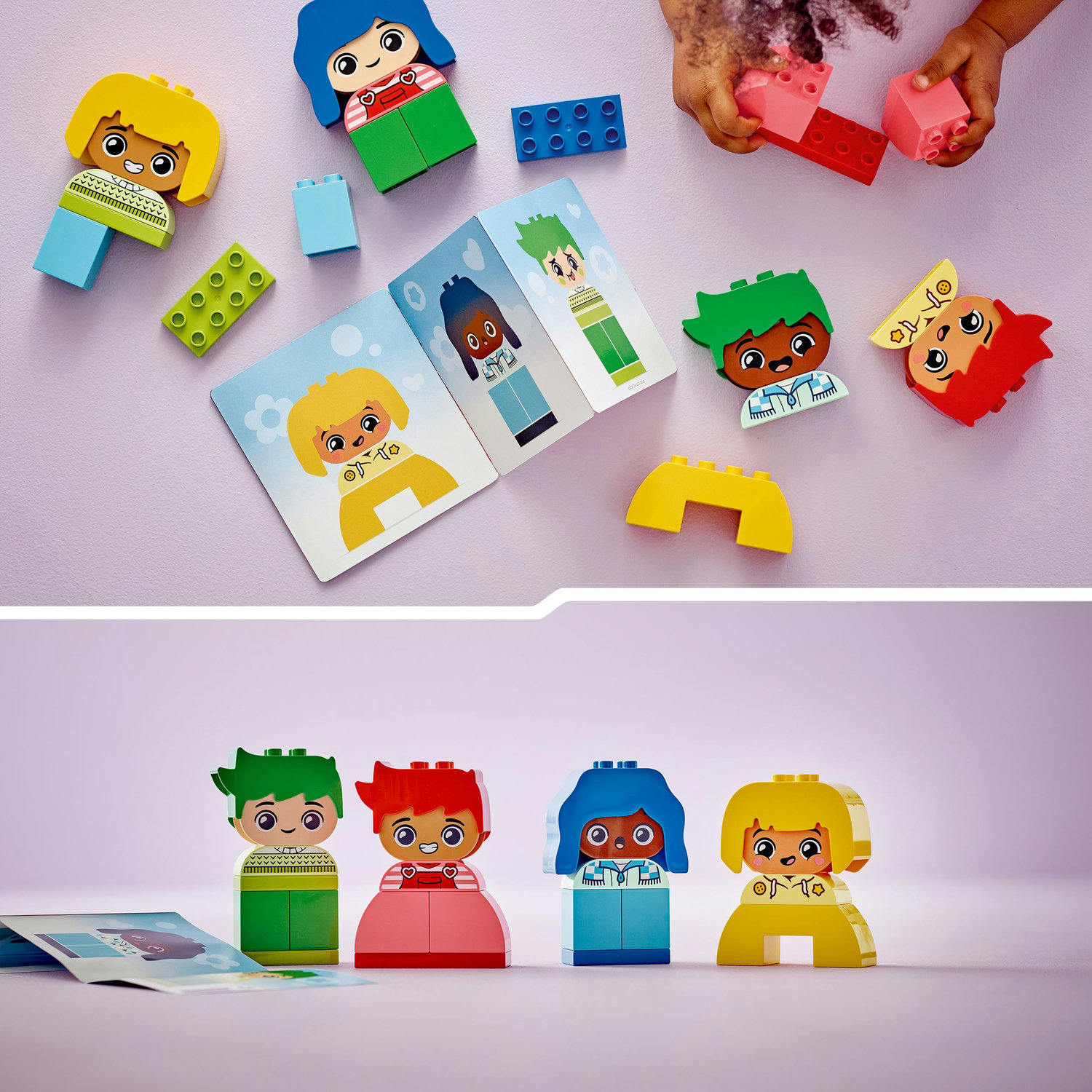 Voir la diapositive 5 : LEGO DUPLO My First 10415 Fortes Émotions et Grands Sentiments, Jouet pour Bébés, 23 Briques Colorées et 4 Personnages