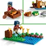 LEGO Minecraft 21256 La Maison de la Grenouille, Jouet avec Figurines d'Animaux, Personnages : Zombie et Explorateur