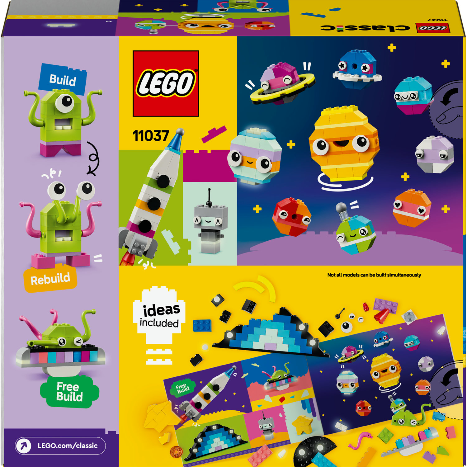 Voir la diapositive 7 : LEGO Classic 11037 Les Planètes Créatives, Jouet sur le Système Solaire, Set de Construction de Navette Fusée