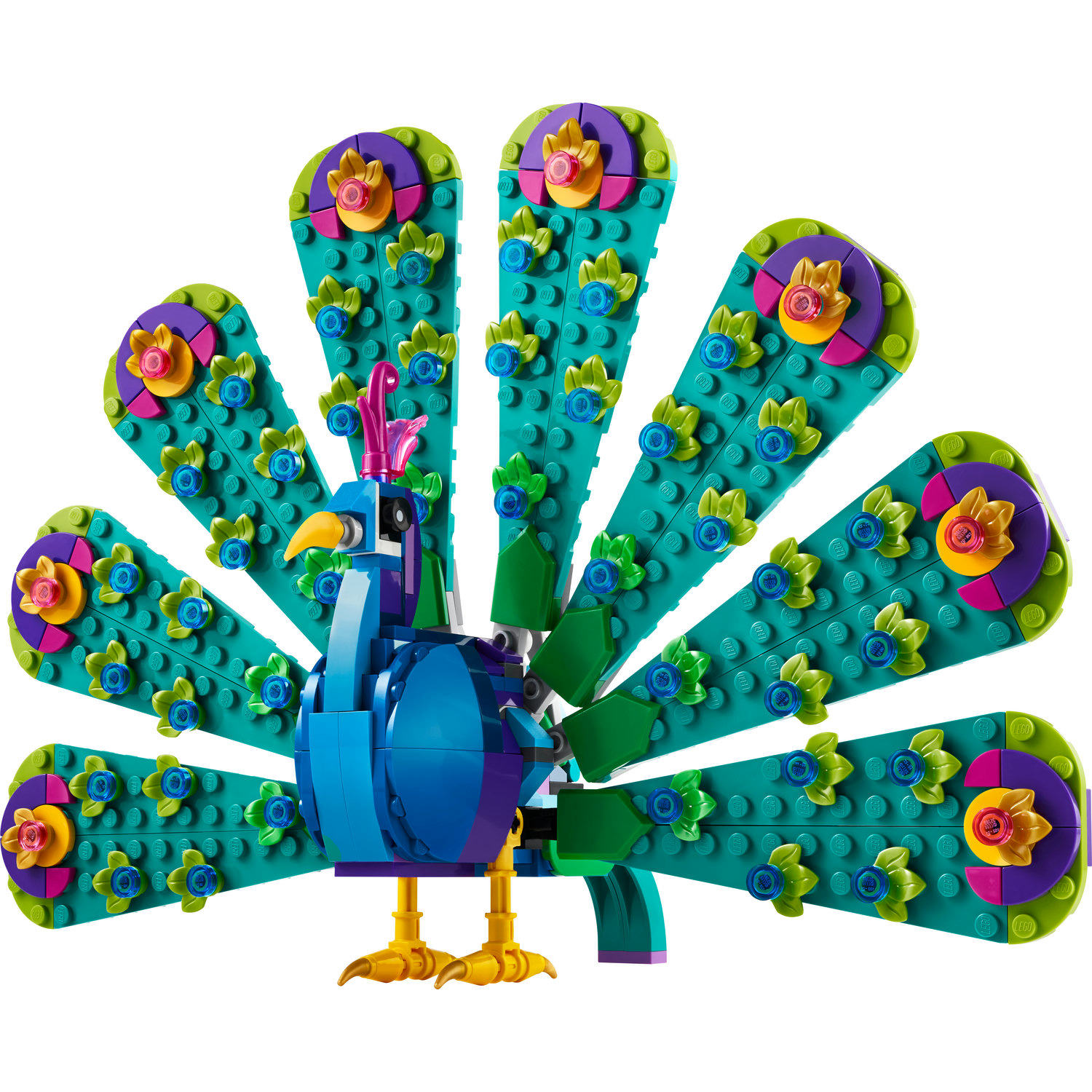 Voir la diapositive 2 : LEGO Creator 3en1  31157 Le Paon Exotique, Jouets Animaux avec Paon, Libellule et Papillon, pour la Chambre d'Enfant