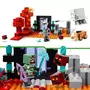 LEGO Minecraft 21255 L'Embuscade au Portail du Nether, Jouet avec Scènes de Bataille et Minifigurines, Figurine Hoglin